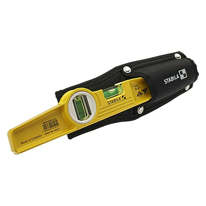 Stabila Wasserwaage Typ 81 SM - Länge: 25 cm, Anzahl Libellen: 2 Stk. - Linke Seitenansicht