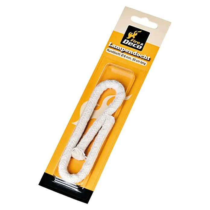 Lampendocht - Länge: 30 cm, Durchmesser: 8 mm - Vorderansicht