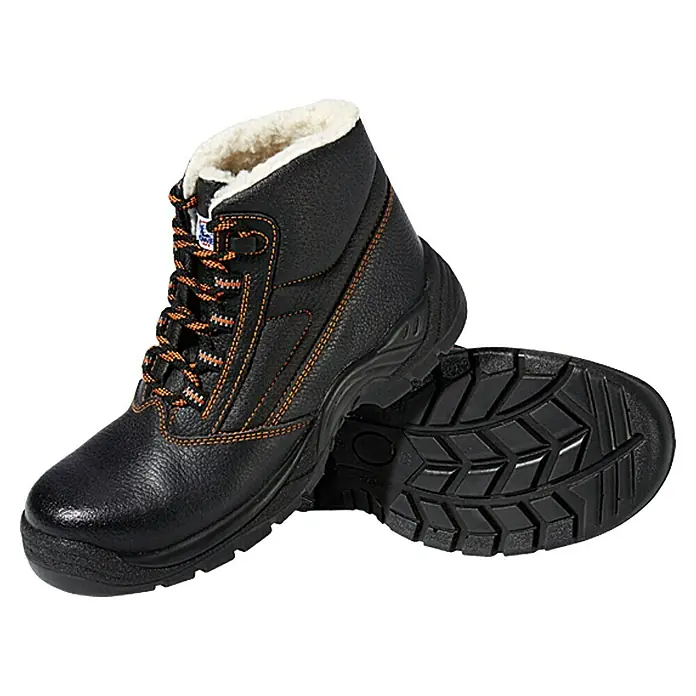 Power Safe Winterstiefel Olaf - Schuhgröße: 45, Leder, Halbhoch