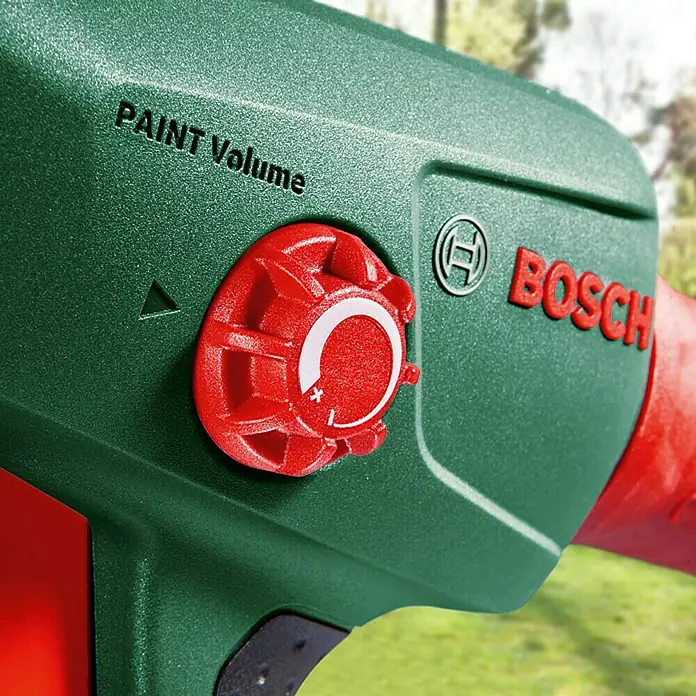 Bosch Sistema de pulverización de pintura PFS 1000 - Apto para: Barnices, Absorción nominal de corriente: 410 W, 800 ml - Primer plano