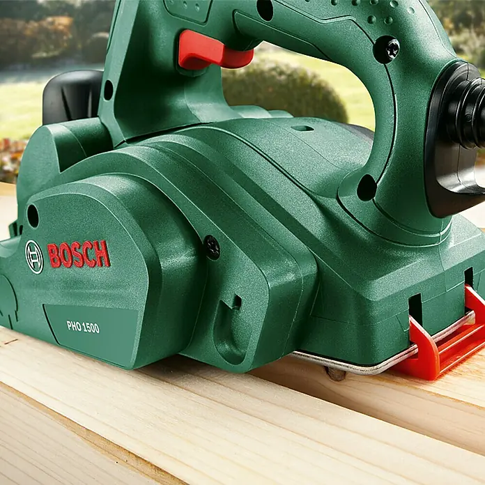 Bosch Handhobel PHO 1500 - 550 W, Hobeltiefe: 0 mm - 1,5 mm, 19.500 U/min - Detailaufnahme