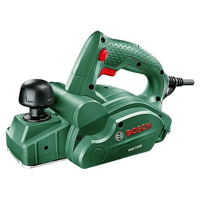 Bosch Handhobel PHO 1500 - 550 W, Hobeltiefe: 0 mm - 1,5 mm, 19.500 U/min - Vorderansicht