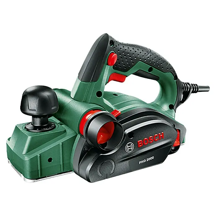 Bosch Handhobel PHO 2000 - 680 W, Hobeltiefe: 0 mm - 2 mm, 19.500 U/min - Vorderansicht