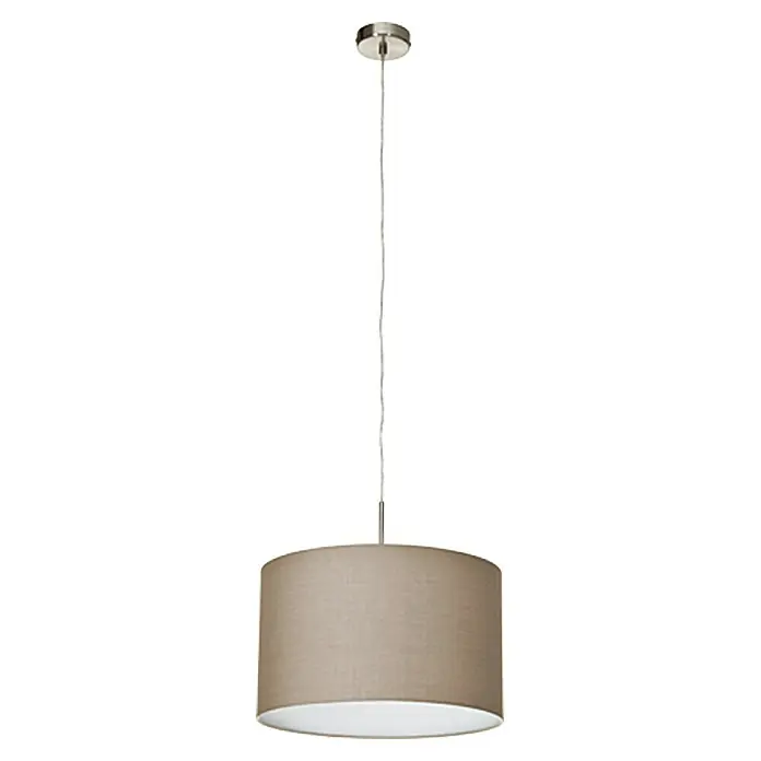 Eglo Pasteri Pendelleuchte rund - Durchmesser: 380 mm, Farbe Schirm: Taupe
