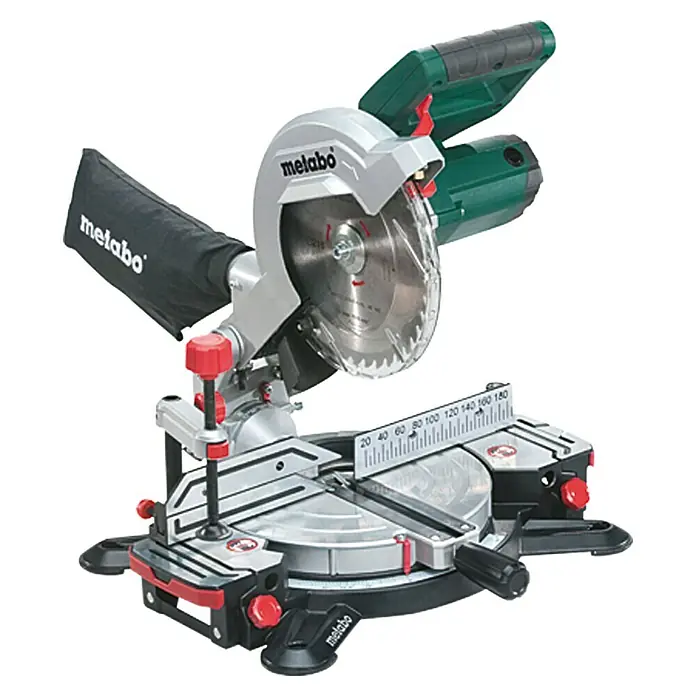 Metabo Potezno nagibna kružna pila KS 216 M Lasercut - 1.350 W, Promjer lista pile: 216 mm, Broj okretaja pri praznom hodu: 5.000 okr/min
