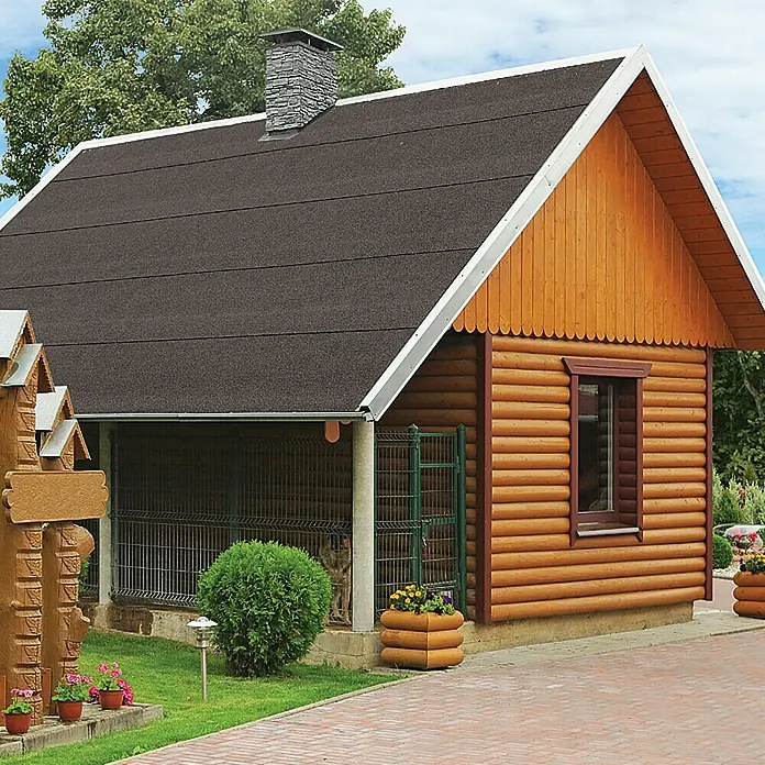 Bitumenska krovna ploča KSK - Crne boje, 5 x 0,5 m, Samoljepljivo, Pravokutno
