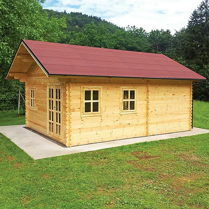 Bitumenska krovna ploča KSK - Crvene boje, 5 x 0,5 m, Samoljepljivo, Pravokutno