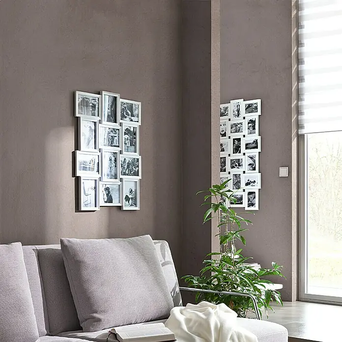 Collagerahmen Barock - Weiß, 18 Bilder à 10 x 15 cm, 102,5 x 52 cm