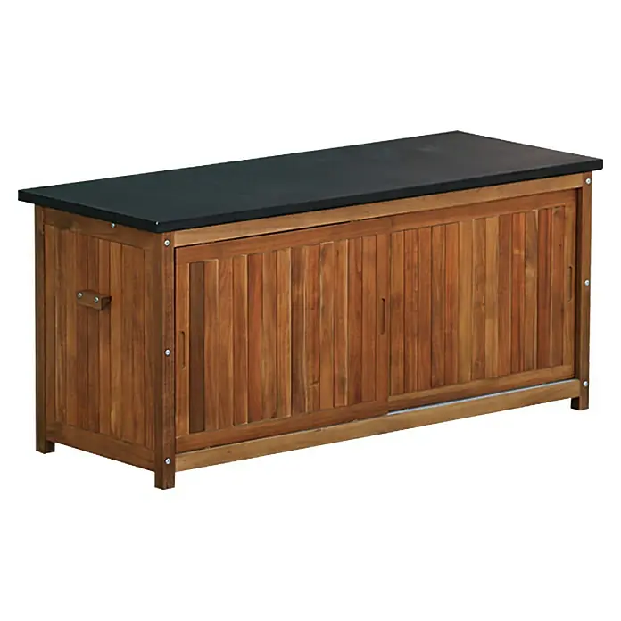 Sunfun Diana Garten-Aufbewahrungsbox - Braun, 157 x 61 x 73 cm, Holz