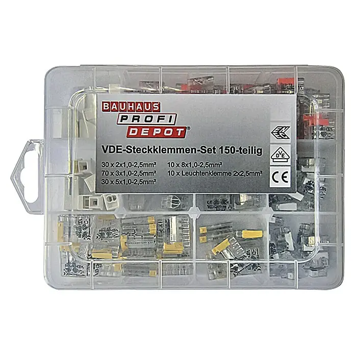 Profi Depot Set spojnica za žice - 150 Kom., 1 - 2,5 mm², Ispitao VDE