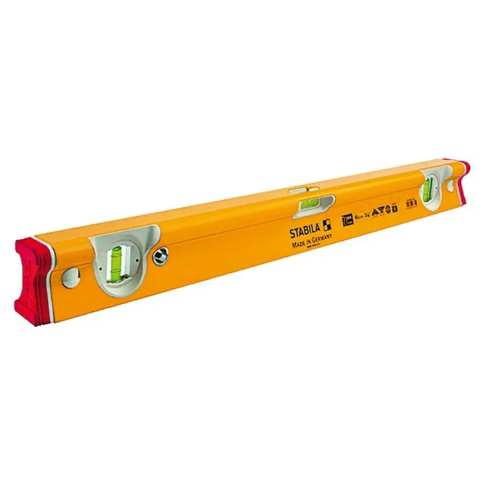 Stabila Wasserwaage Typ R-300 - Länge: 122 cm, Anzahl Libellen: 3 Stk. - Linke Seitenansicht