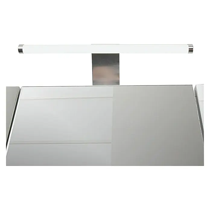 Schildmeyer LED-Spiegelschrank Roma - B x H: 60 x 75 cm, Mit Beleuchtung, Spanplatte, Weiß