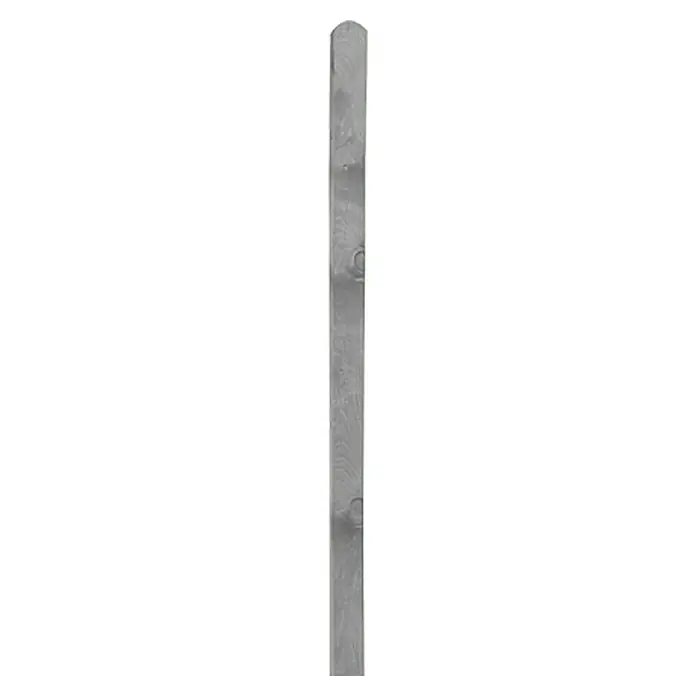 Zaunpfosten Gründau - 9 x 9 x 100 cm, Grau - Vorderansicht