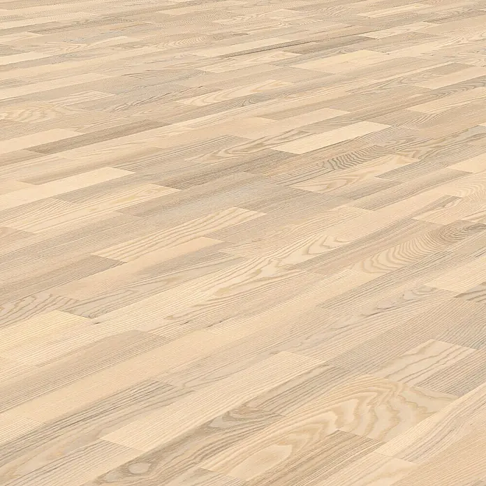LOGOCLIC Gotovi parket Jasen bijeli - 1.100 x 180 x 11 mm, Brodski pod - Pogled odozgo