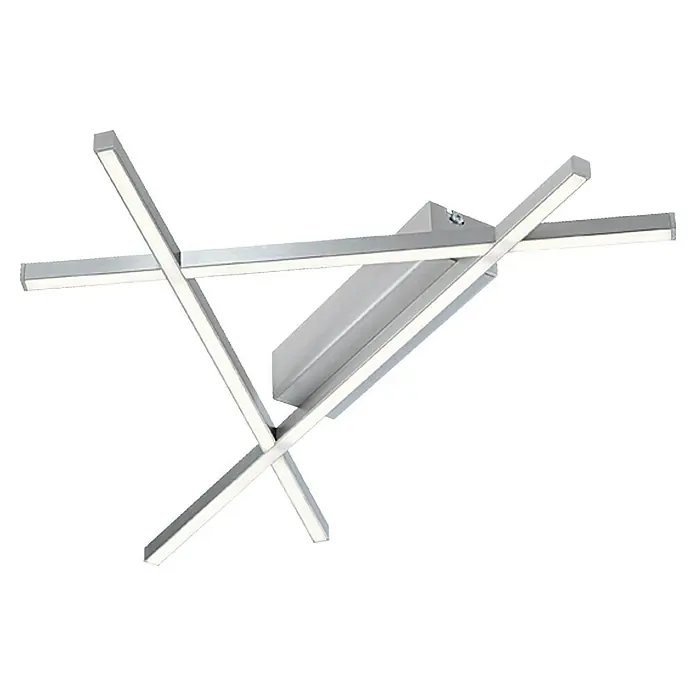Paul Neuhaus LED-Deckenleuchte Stick 2 - 16 W, L x B x H: 570 x 355 x 50 mm, Silber, Warmweiß - Ansicht von unten