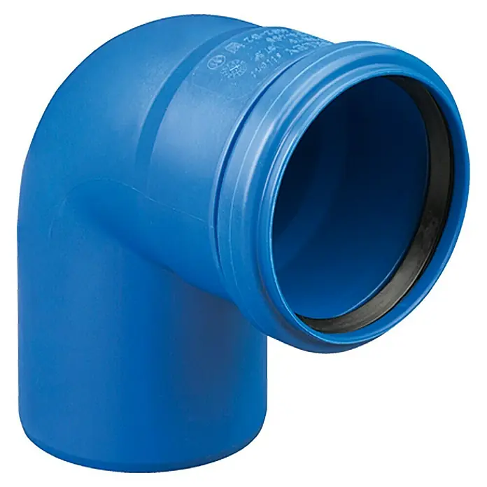 HT-Bogen Silent - DN 110, 87 ° - Rechte Seitenansicht
