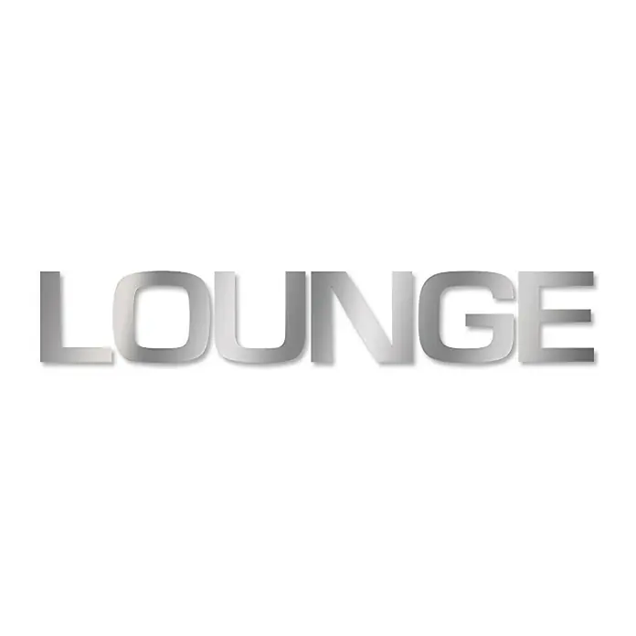 Wanddeko - Lounge, Silber/Grau, 120 x 20 cm