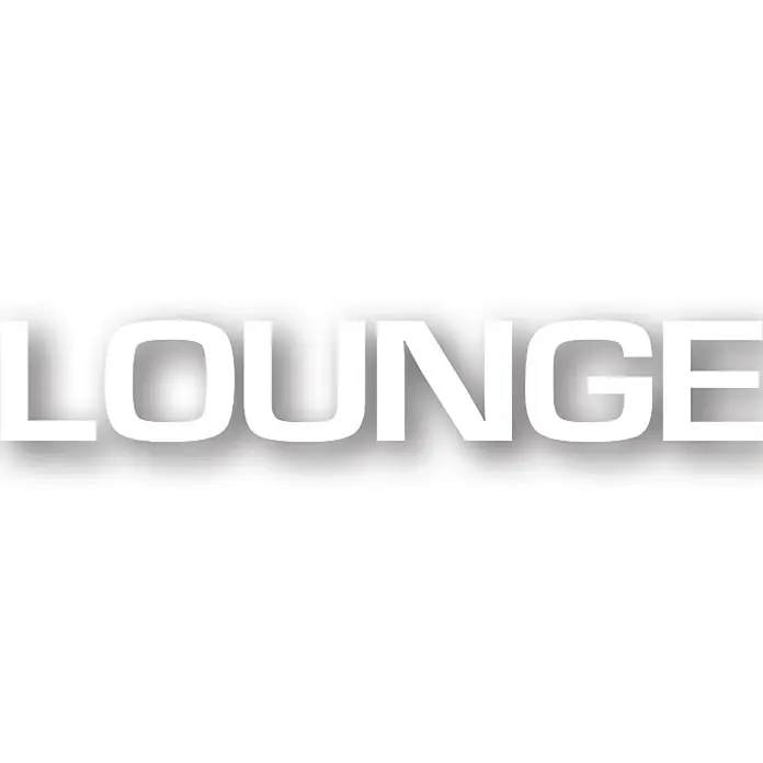Wanddeko - Lounge, Weiß, 120 x 20 cm - Vorderansicht