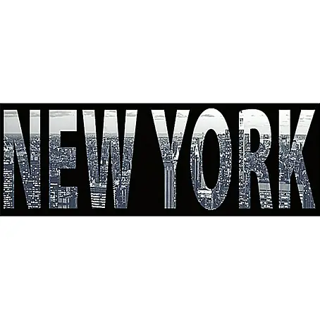 Kristall-Form  Siebdruckspiegel Art of New York