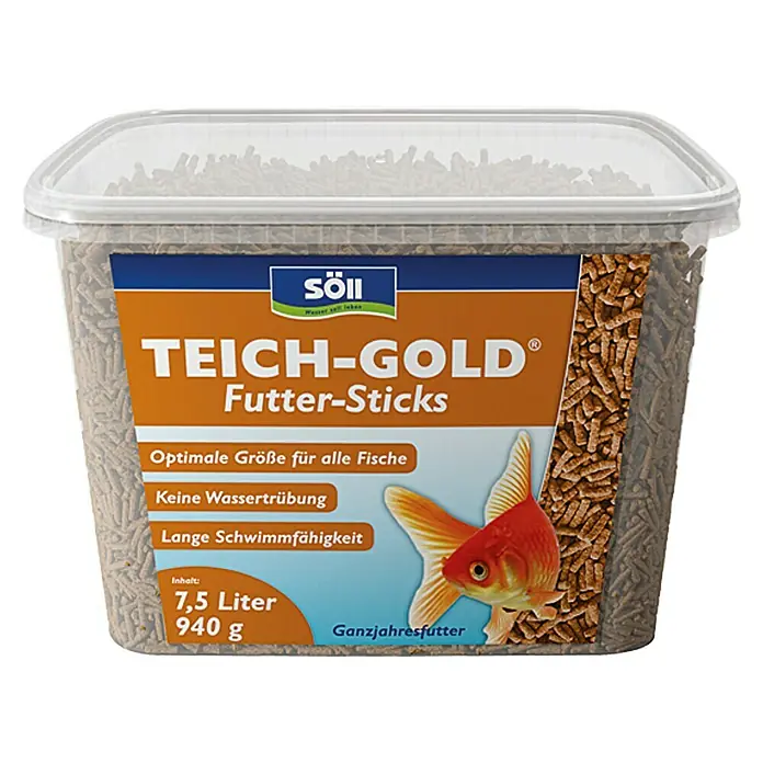 Söll Teich-Gold Teich-Fischfutter Sticks - 940 g - Vorderansicht