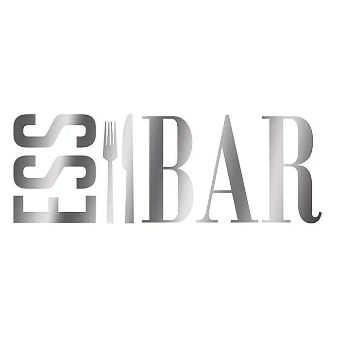 Wandtattoo - Essbar, Silber, 59,5 x 21 cm - Vorderansicht