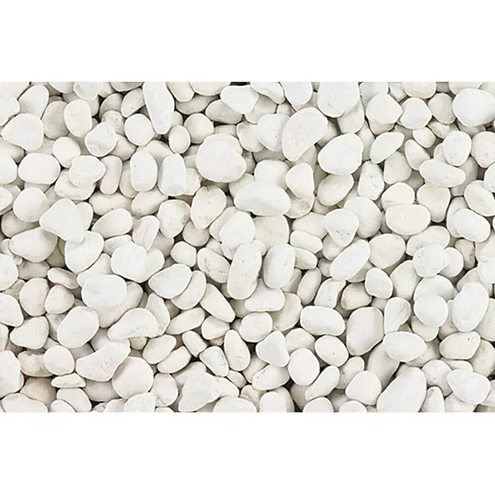 Min2C Ukrasni kamenčići - Sniježno bijele boje, Granulacija: 40 mm - 60 mm, 25 kg
