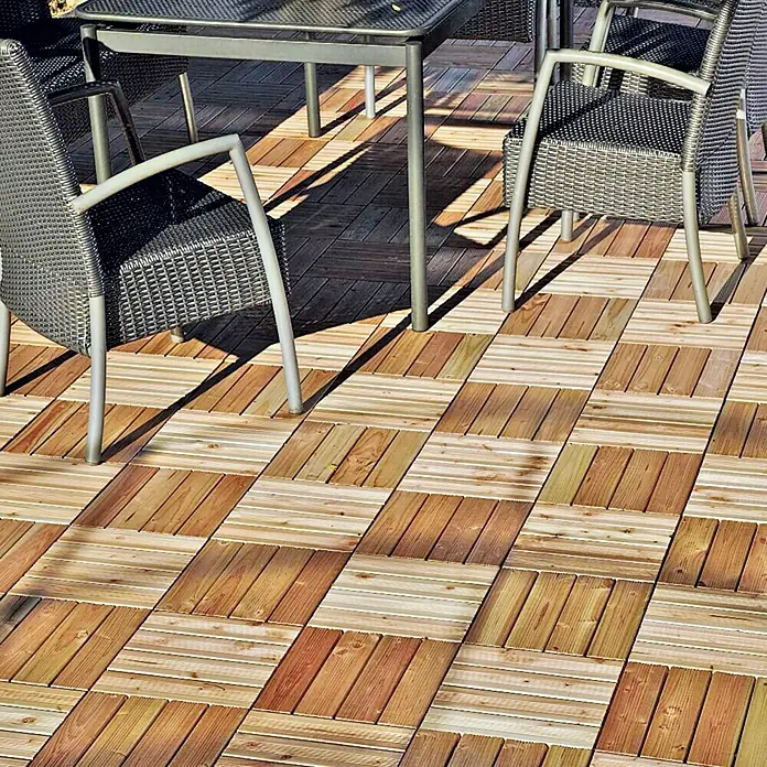 Drvena klik ploča - Duglazija, 30 x 30 x 3 cm, Pakiranje od 4 komada