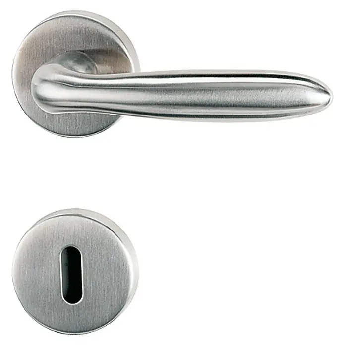 Diamond Doors Modern Set kvaka za sobna vrata Fun - Debljina vrata: 40 mm - 45 mm, Standardna brava za sobna vrata, Plemeniti čelik, Oblik slova L