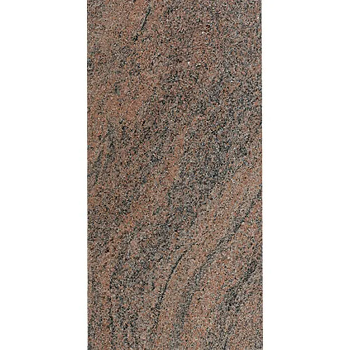 Natursteinfliese Multicolor - 30,5 x 61 cm, Rot, Glänzend