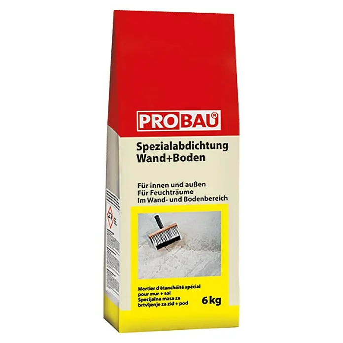 Probau Spezialabdichtung Wand+Boden - 6 kg, Geeignet für: Steinchenteppich - Vorderansicht