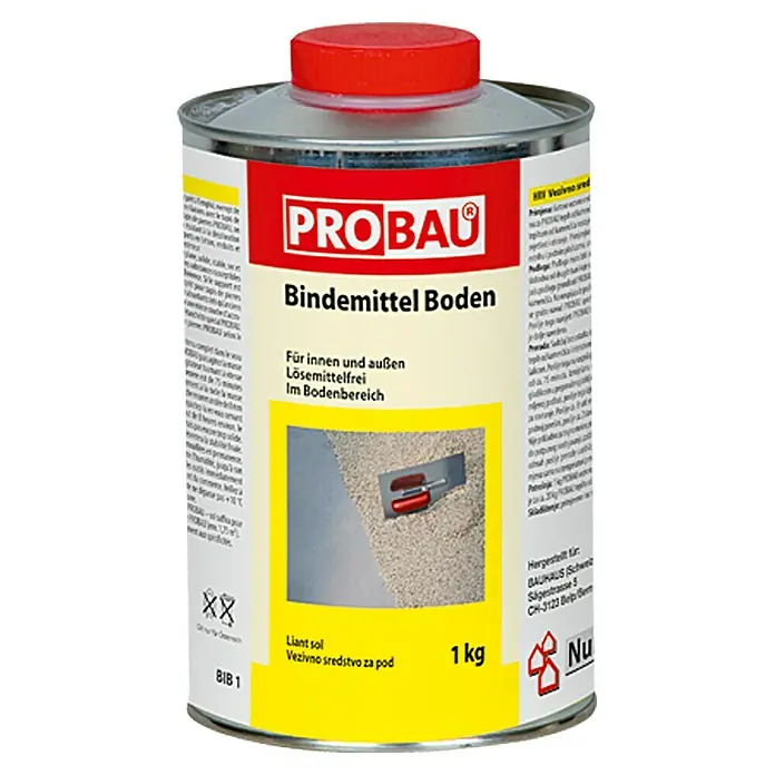 Probau Bindemittel Boden - 1 kg, Geeignet für: Steinchenteppich - Vorderansicht