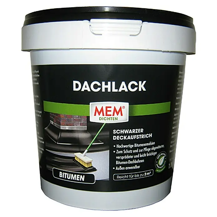 MEM Dachlack - 1 l - Vorderansicht