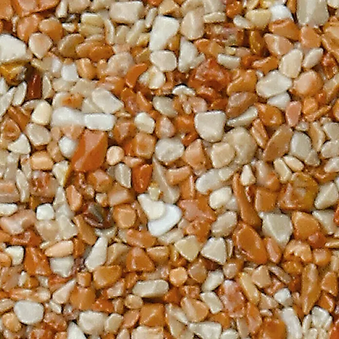Probau Steinchenteppich Marmorkiesel, 2-4 mm - Rose gemischt, 20 kg - Detailaufnahme