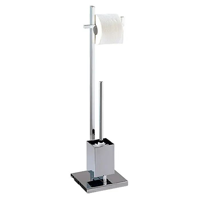 Venus Kubo WC-Kombi-Bürstengarnitur - Chrom, Höhe: 72,5 cm, Metall