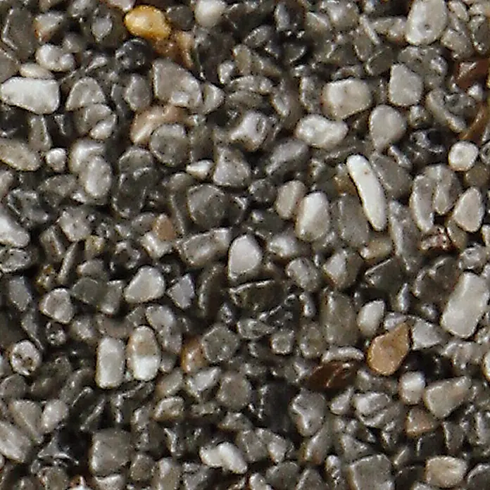 Probau Steinchenteppich Marmorkiesel, 2-4 mm - Grau, 20 kg - Detailaufnahme