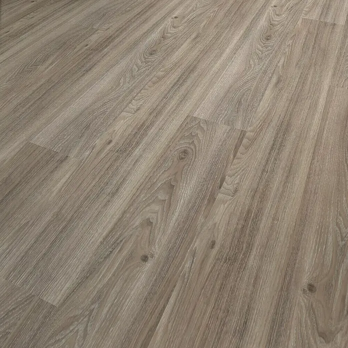 b!design Podna vinilna obloga Clic Aspen srebrni hrast - 1.210 x 190 x 5 mm, Rustikalni pod - Pogled sprijeda