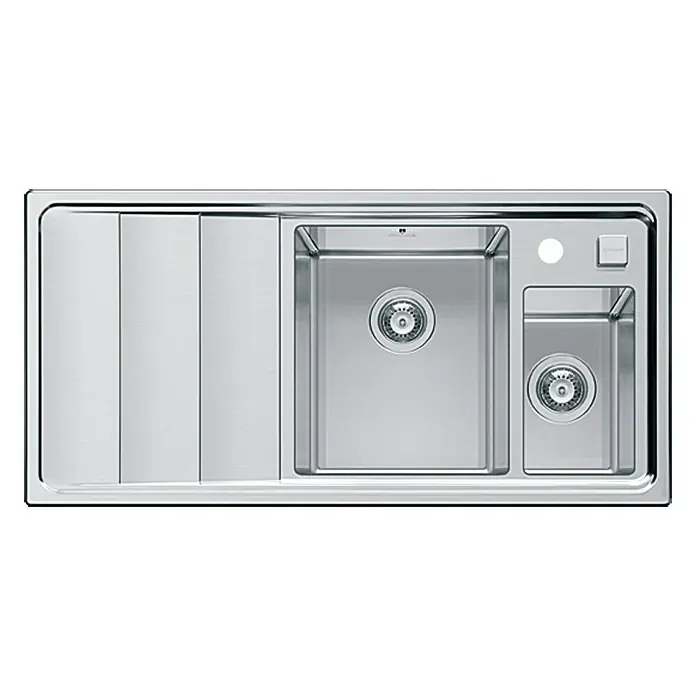 Admiral Einbauspüle Studio - 100 x 50 cm, 1½ Becken, Edelstahl