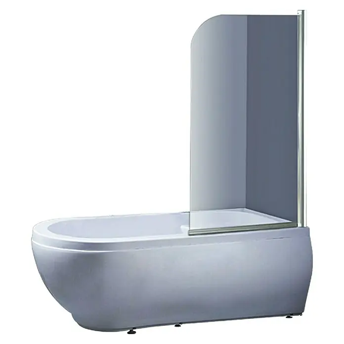 Badewannenaufsatz Clear - 1 -tlg., 75 x 130 cm, Weiß