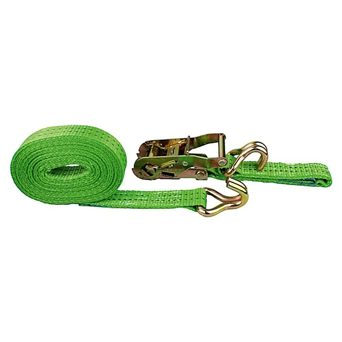 Conacord Zatezni pojas - 6 m x 3,5 cm, Opteretivost: 1.000 kg, Dvodij., Sa zapornim kotačem, Zelene boje - Pogled sprijeda