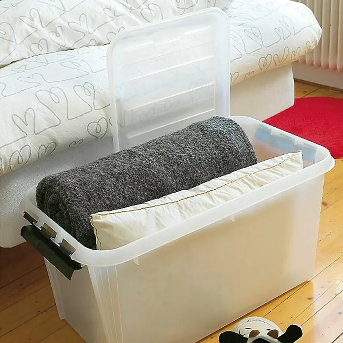SmartStore Kutija za pohranjivanje Classic - D x Š x V: 72 x 40 x 39 cm, Plastika, Prozirno - Proizvod u upotrebi