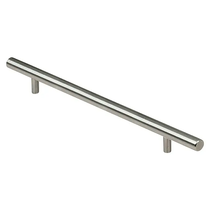 Möbelgriff - Typ Möbelgriff: Stange, Ø x L: 12 x 262 mm, Stahl, Vernickelt - Ansicht von oben