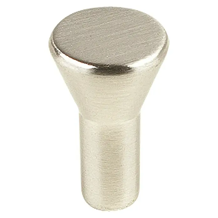 Möbelknopf - Ø x H: 15 x 22 mm, Sonstige, Vernickelt - Vorderansicht