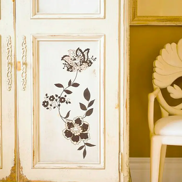 Komar Dekosticker - Jackie, Schwarz/Beige, 50 x 70 cm - Stimmungsaufnahme