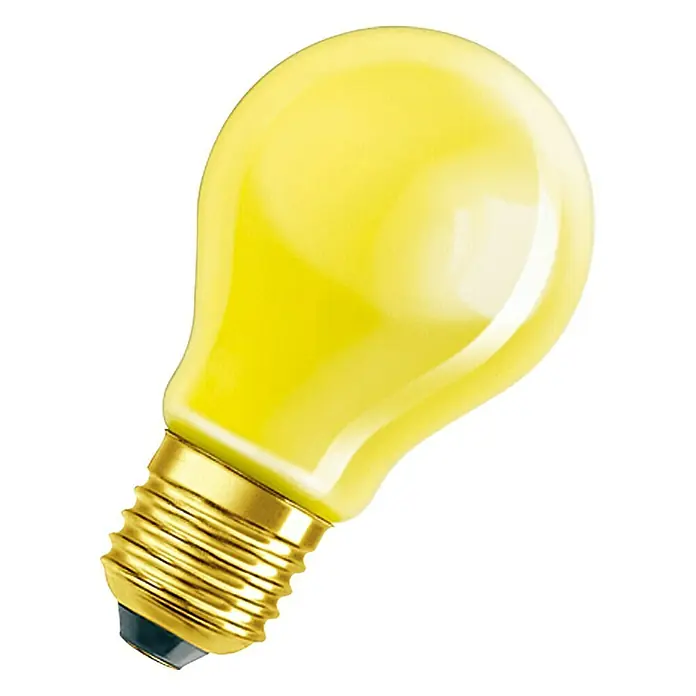 Osram Bombilla incandescente - Amarillo, 11 W, E27 - Vista frontal