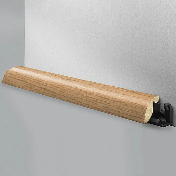 LOGOCLIC Viertelstab Eiche Nevada - 2,6 m x 23 mm x 29 mm, Viertelrund - Detailaufnahme