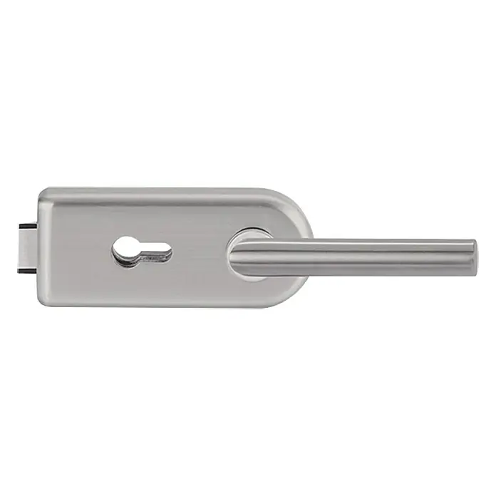 Diamond Doors Glastürbeschlag Sky PZ - Aluminium EV1, Bandbohrung/Bänder: Studio 2-teilig, Verschließbar - Vorderansicht