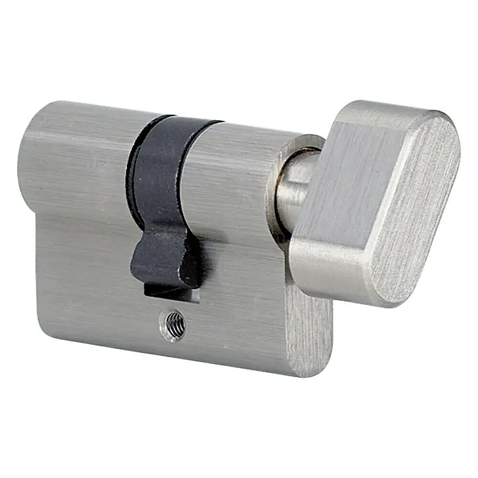 Diamond Doors Knaufzylinder WC/Bad - Aluminium EV1, Tür nach außen öffnend, Passend für: Diamond Doors Schlosskasten mit PZ Ausführung - Vorderansicht