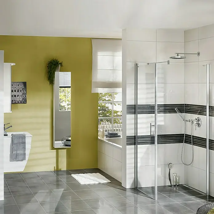 Metallic by Palazzo Bordura za pločice Lines - 60 x 15 cm, Srebrne boje, Sjaj