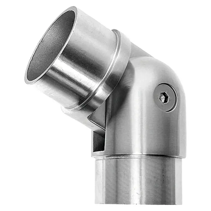 Rohrverbinder - Rohrdurchmesser: 33,7 mm, Mit Gelenk - Vorderansicht