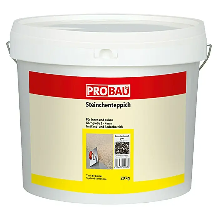 Probau Steinchenteppich Marmorkiesel, 2-4 mm - Nebelgrau, 20 kg - Vorderansicht